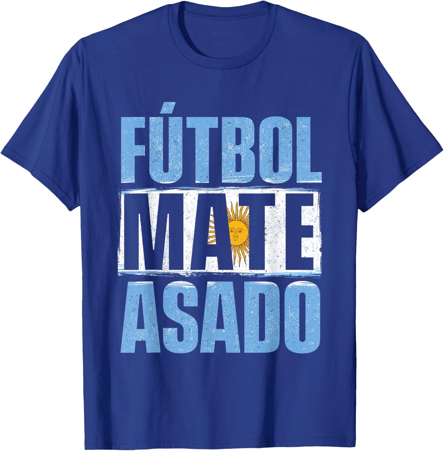 Futbol Mate Asado - Argentina Argentinian Soccer Lover T-Shirt - T-Shirt | Royal