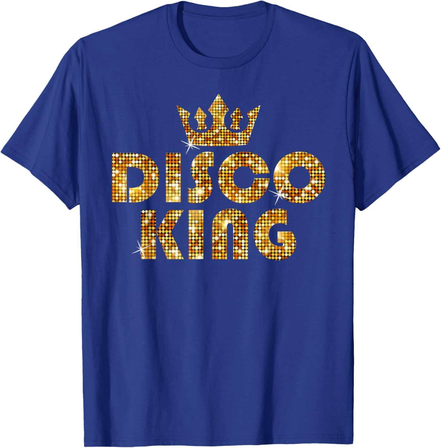 Disco King, Funky Vintage 70s 80s For Dance Parties T-Shirt - T-Shirt | Royal