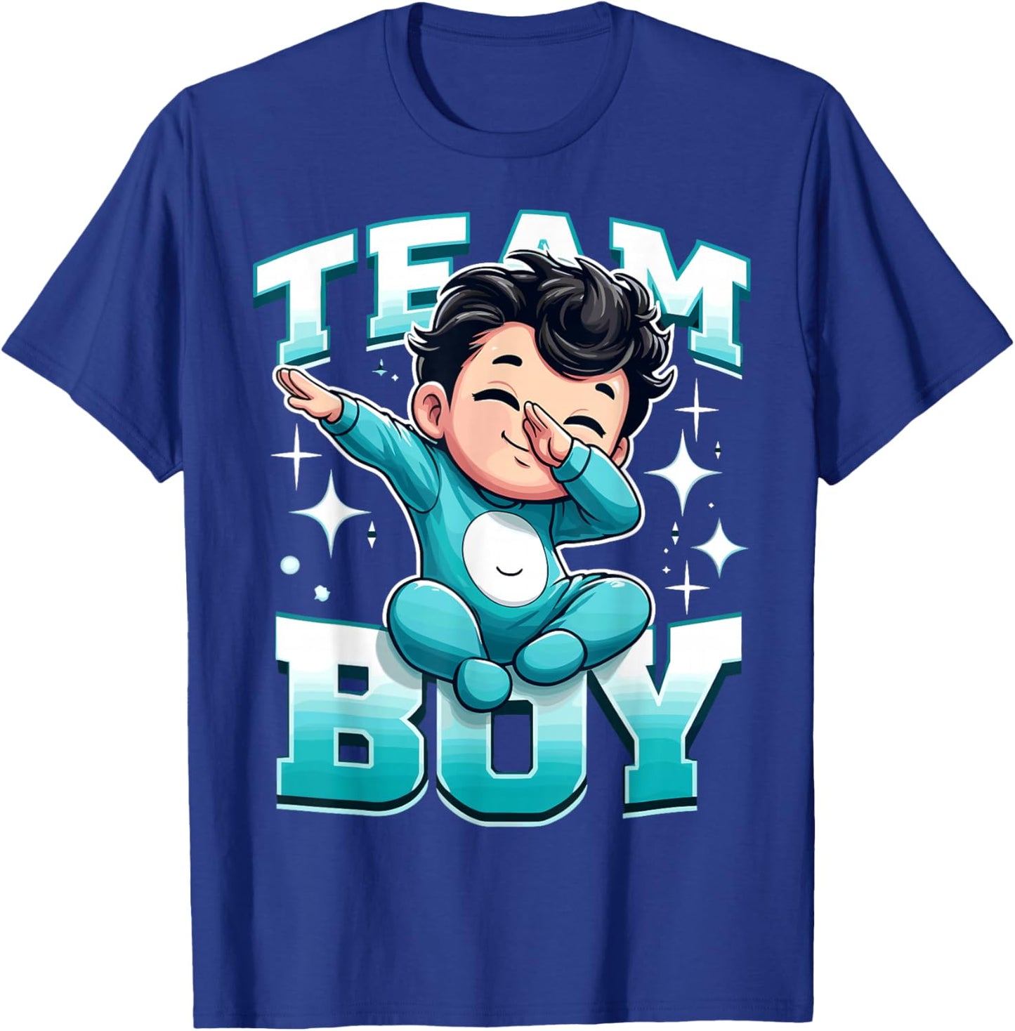 Team Boy Gender Reveal T-Shirt - T-Shirt | Royal