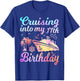 Cruising Into My 11th Birthday Vacation 11 Years Old Cruise T-Shirt - T-Shirt | Royal