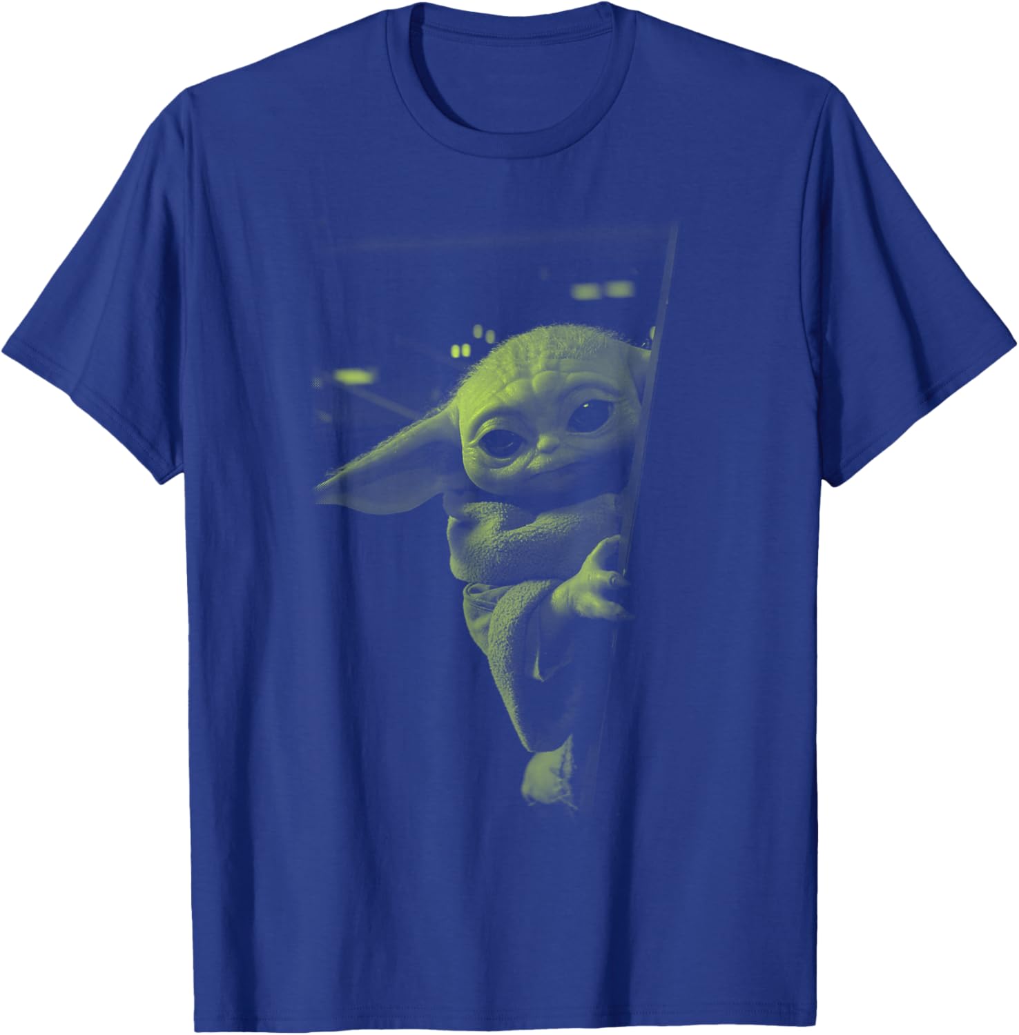 Star Wars: The Mandalorian Grogu Watching T-Shirt - T-Shirt | Royal