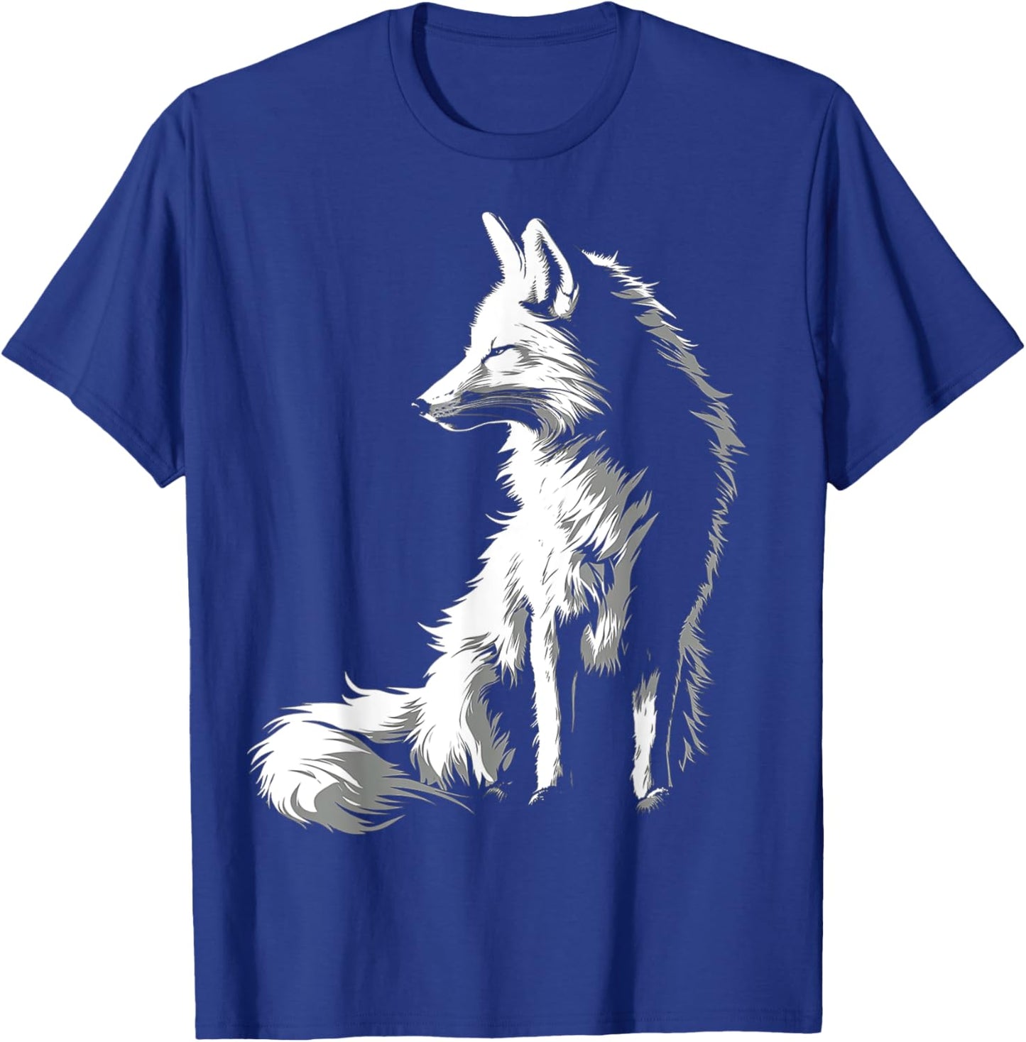 Fox Drawing Illustration Animal Art Graphic Fox T-Shirt - T-Shirt | Royal
