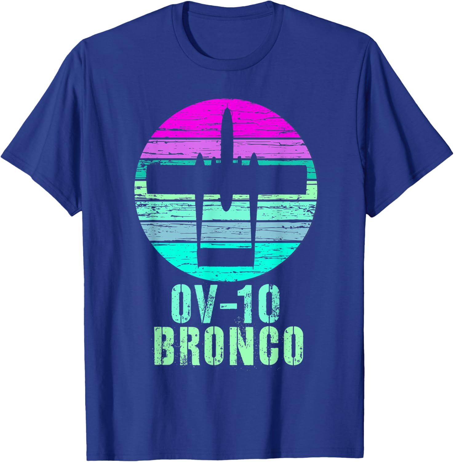 Vintage OV-10 Bronco Military Aviation Shirt T-Shirt - T-Shirt | Royal
