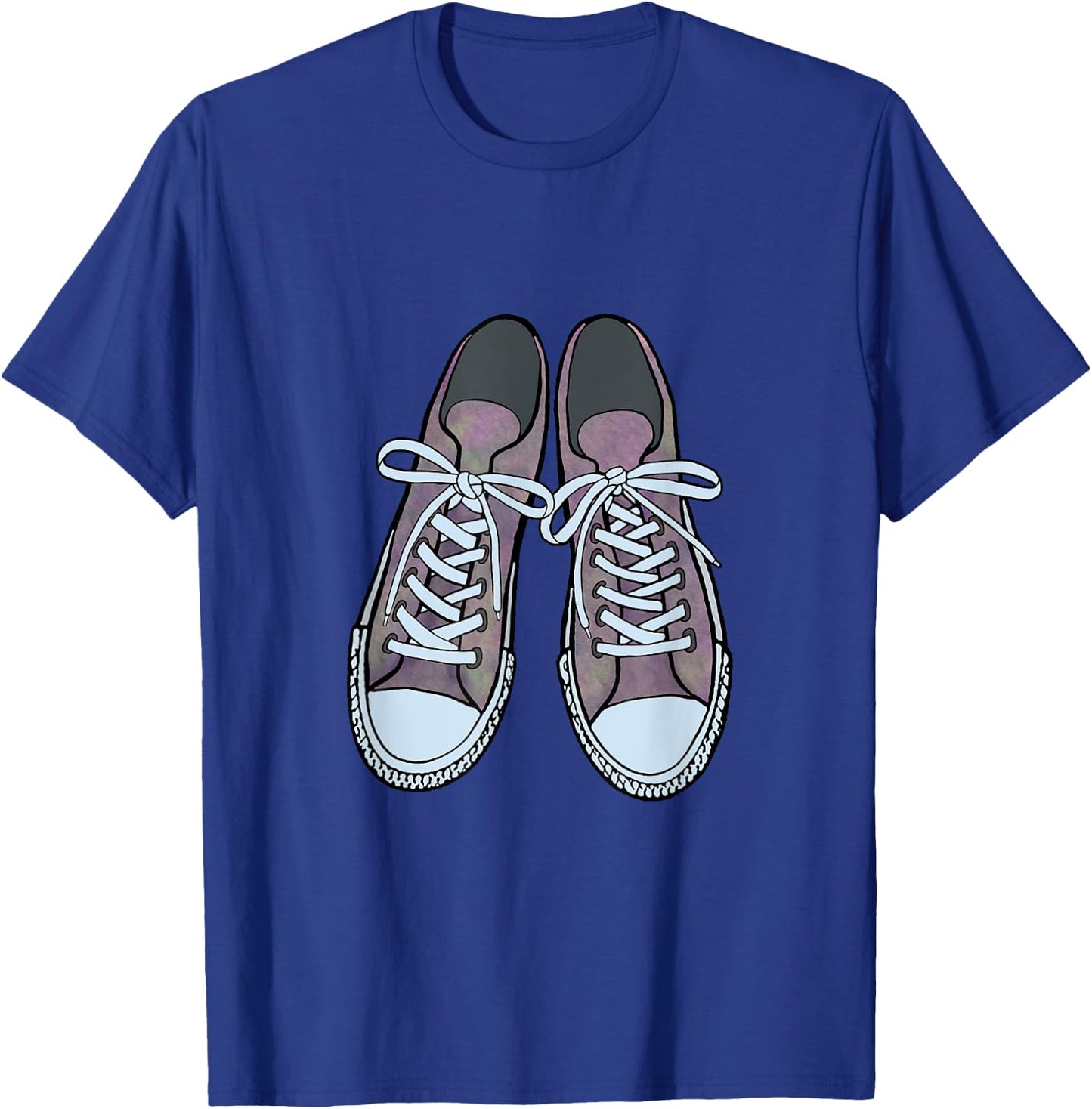 Shoes Fun Iconic Sneakers Graphic Design T-Shirt - T-Shirt | Royal