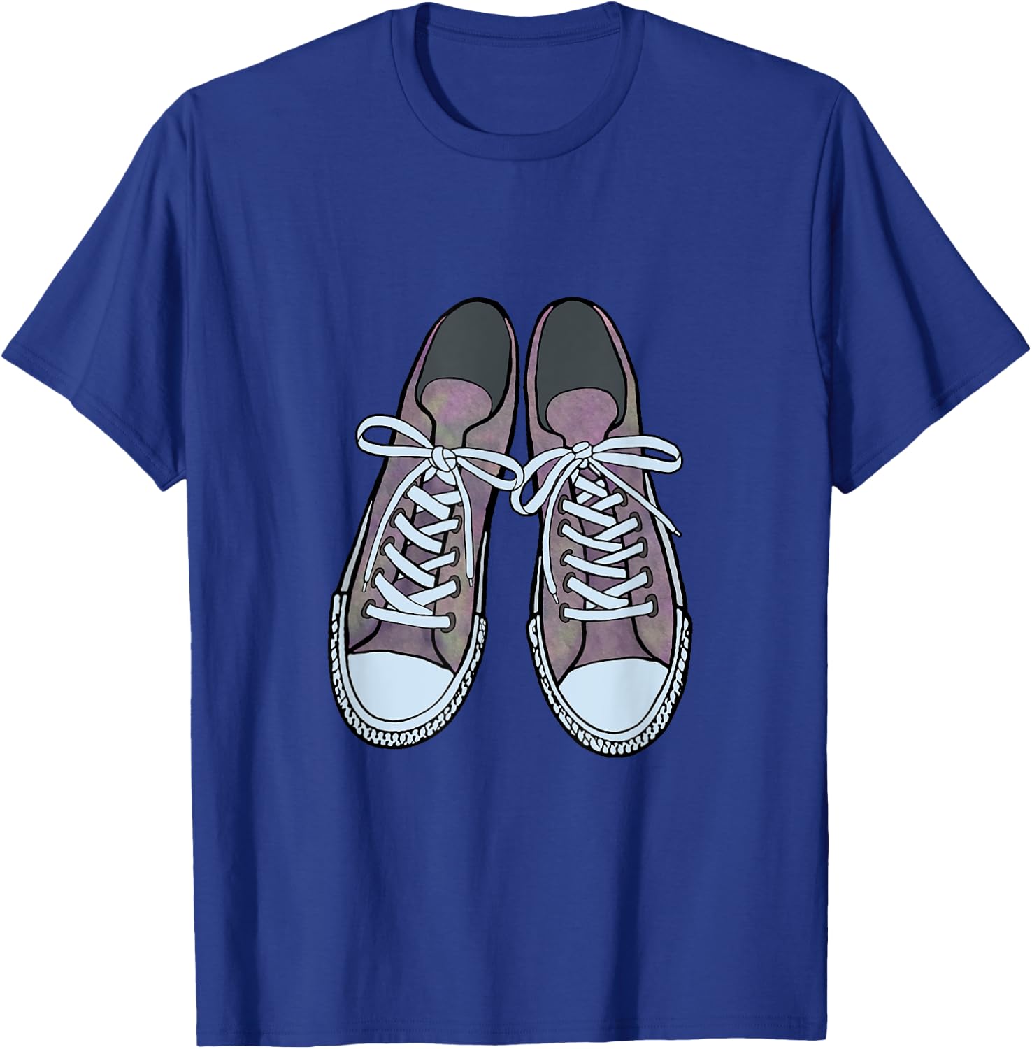 Shoes Fun Iconic Sneakers Graphic Design T-Shirt - T-Shirt | Royal