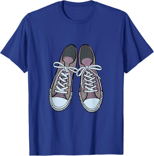 Shoes Fun Iconic Sneakers Graphic Design T-Shirt - T-Shirt | Royal