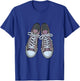 Shoes Fun Iconic Sneakers Graphic Design T-Shirt - T-Shirt | Royal