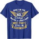 Vintage 1940s Built In The 40s Forties Funny Birthday T-Shirt - T-Shirt | Royal