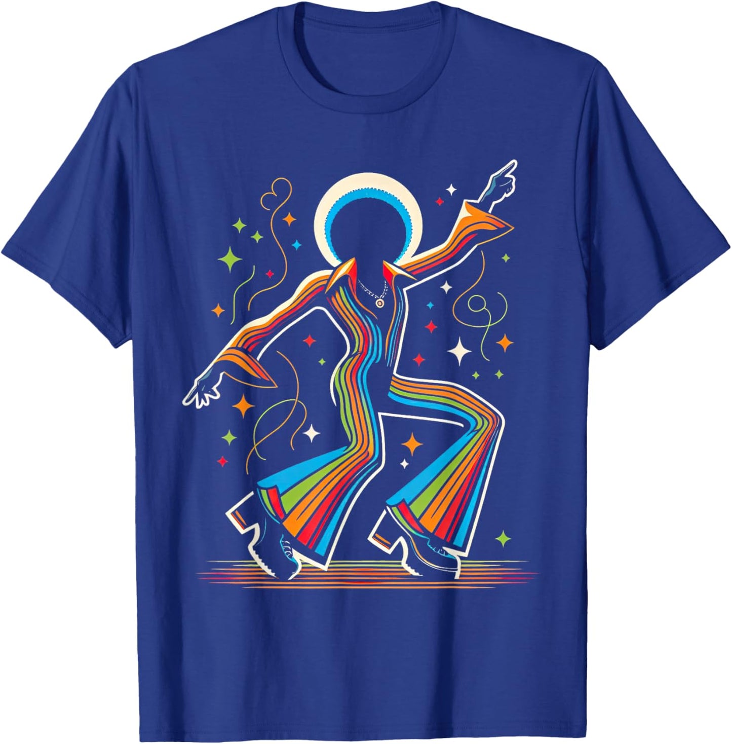 Afro Dancing Soul Music Groove Funky Retro Disco T-Shirt - T-Shirt | Royal