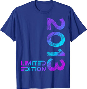Limited Edition 2013 Boy Girl 13th Birthday 13 T-Shirt - T-Shirt | Royal