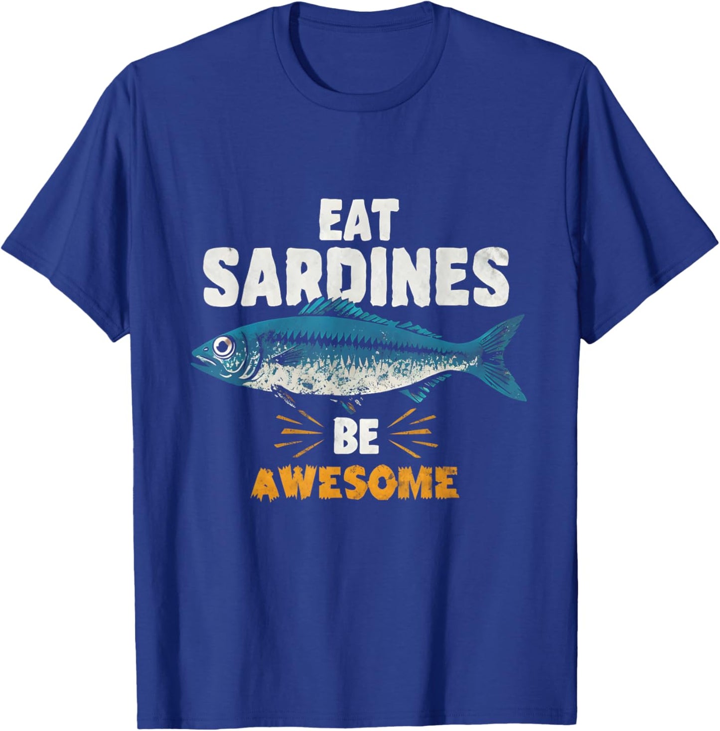 Funny Sardine Style Awesome Fish T-Shirt - T-Shirt | Royal