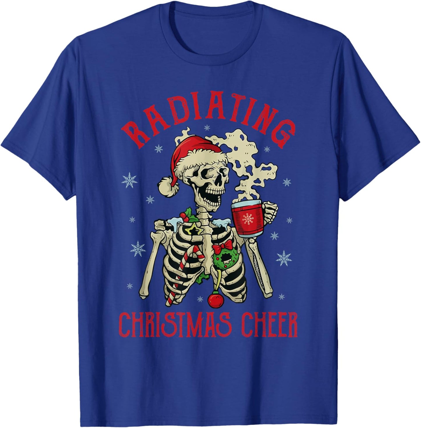 Santa Skeleton T-Shirt - T-Shirt | Royal