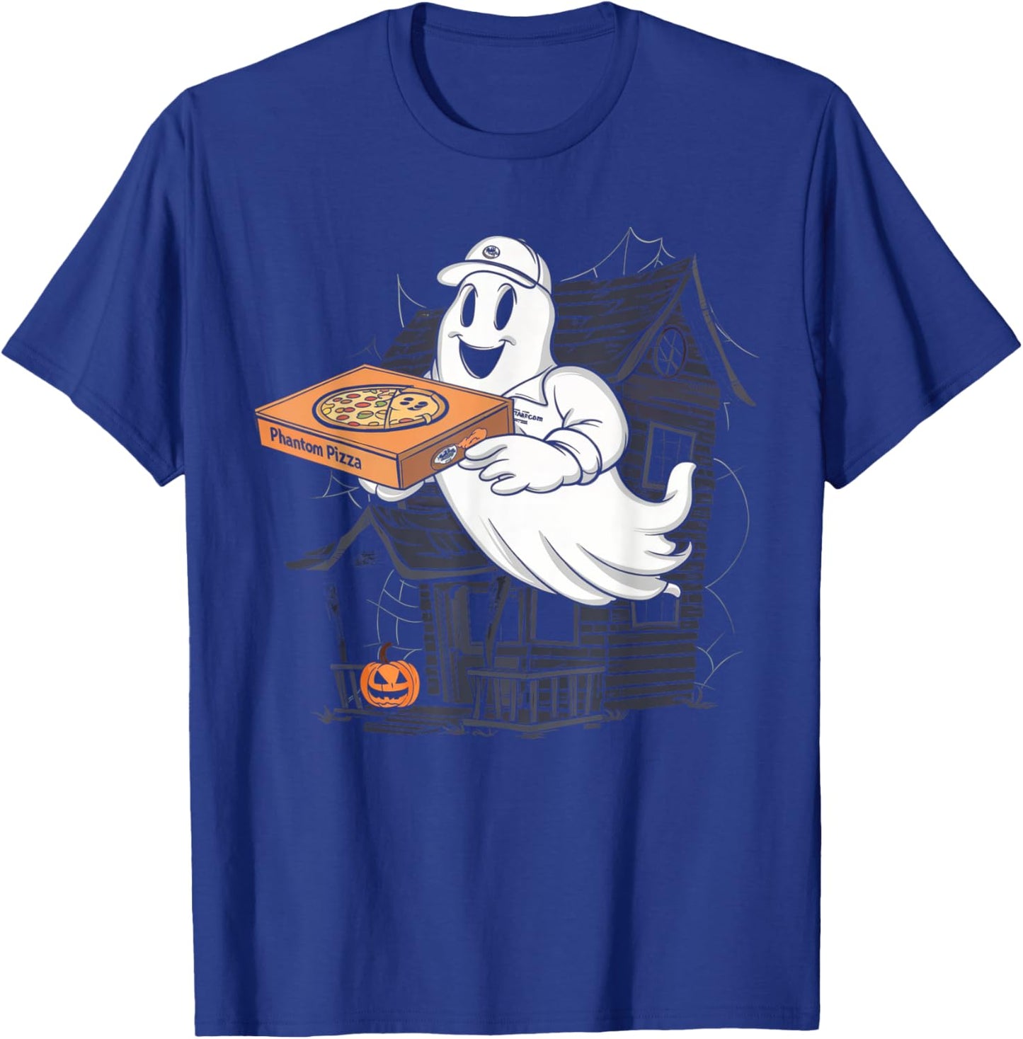 Pizza Ghost Delivery Halloween Shirt Spooky Pizza Supplier T-Shirt - T-Shirt | Royal