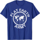 Flat Earth Army Vintage Flat Earther Theory T-Shirt - T-Shirt | Royal