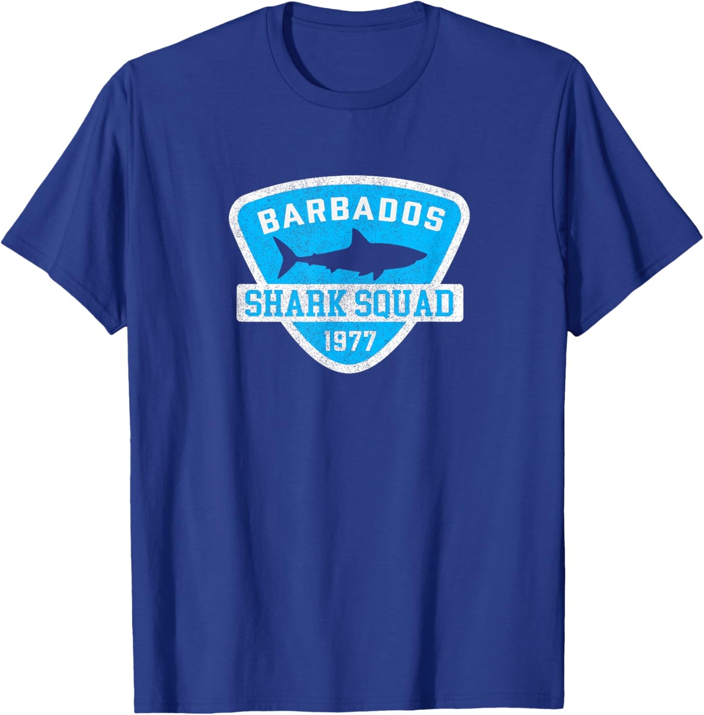 Barbados Shark Souvenir Boys Vintage Beach T-Shirt - T-Shirt | Royal