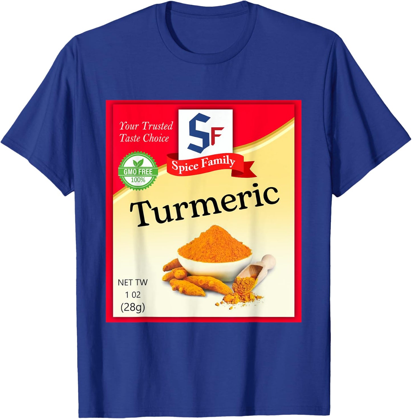Turmeric Condiment Costume Holiday Spice Costumes T-Shirt - T-Shirt | Royal