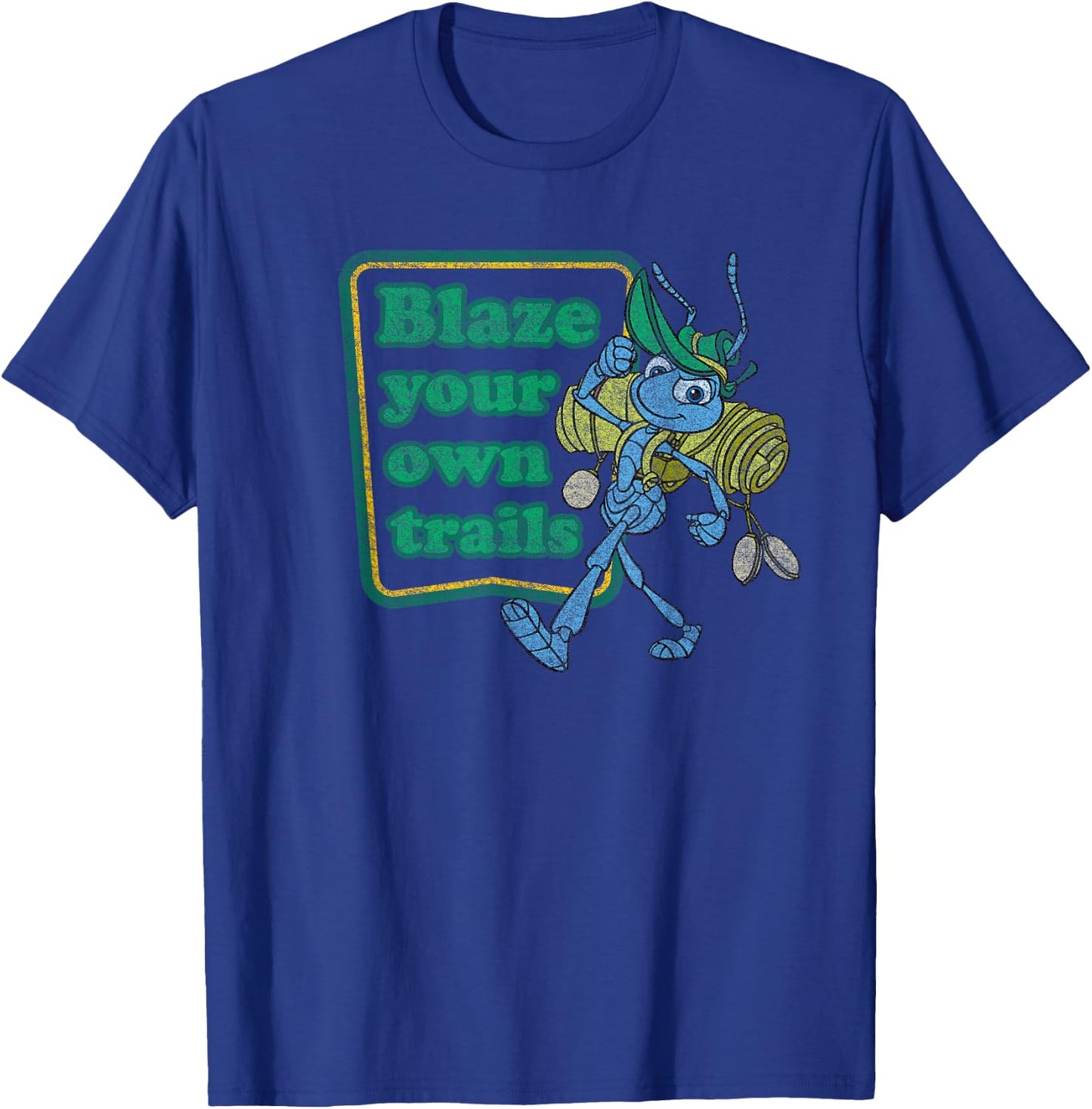 Disney PIXAR A Bug's Life Flik Blaze Your Own Trails T-Shirt - T-Shirt | Royal