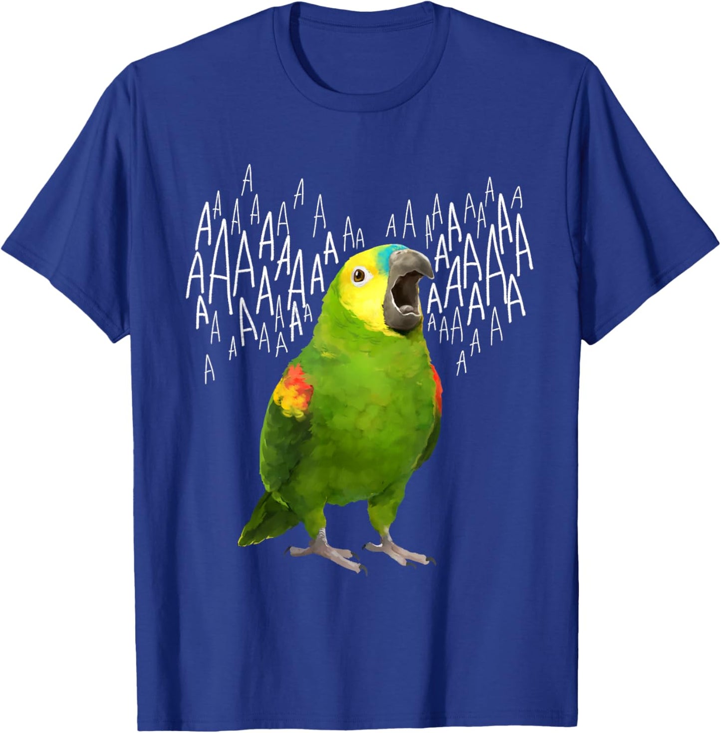 Screaming Amazon Parrot T-Shirt - T-Shirt | Royal