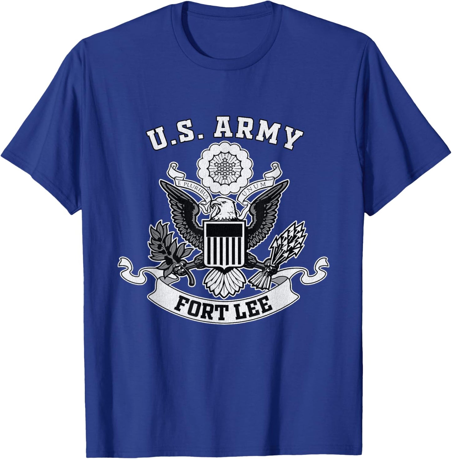 Fort Lee Virginia Military Base Eagle Emblem Vintage Gifts T-Shirt - T-Shirt | Royal