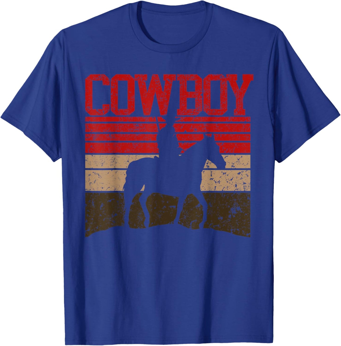 Cowboy Rodeo Horse Country or women T-Shirt - T-Shirt | Royal