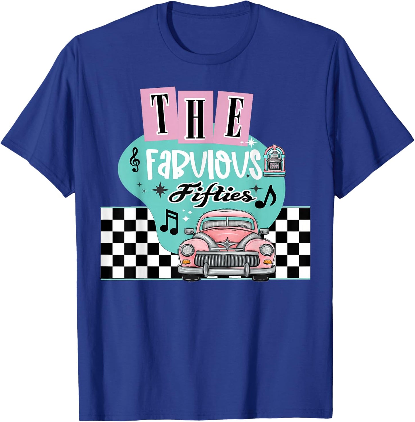 50s Rockabilly Sock Hop Vintage 1950s Clothing Women Men T-Shirt - T-Shirt | Royal