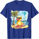 Rubber Duck Surfing Summer Surfer Beach Rubber Duckling T-Shirt - T-Shirt | Royal