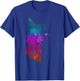 Howl Wildlife Forest Animal Predator Portrait Colorful Wolf T-Shirt - T-Shirt | Royal