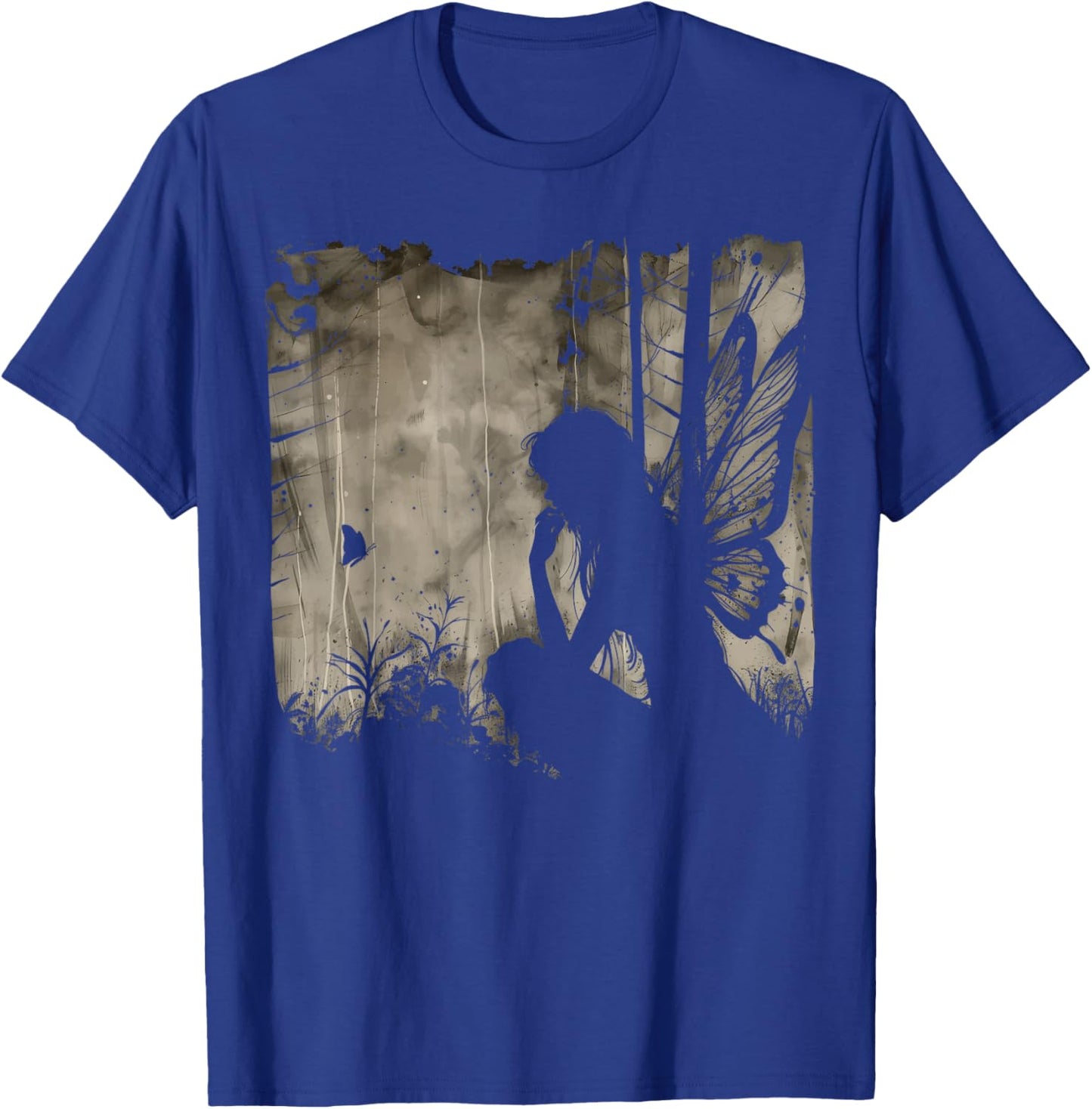 Dark Fairycore Fairy Art Grunge Butterfly Alt Goth Aesthetic T-Shirt - T-Shirt | Royal