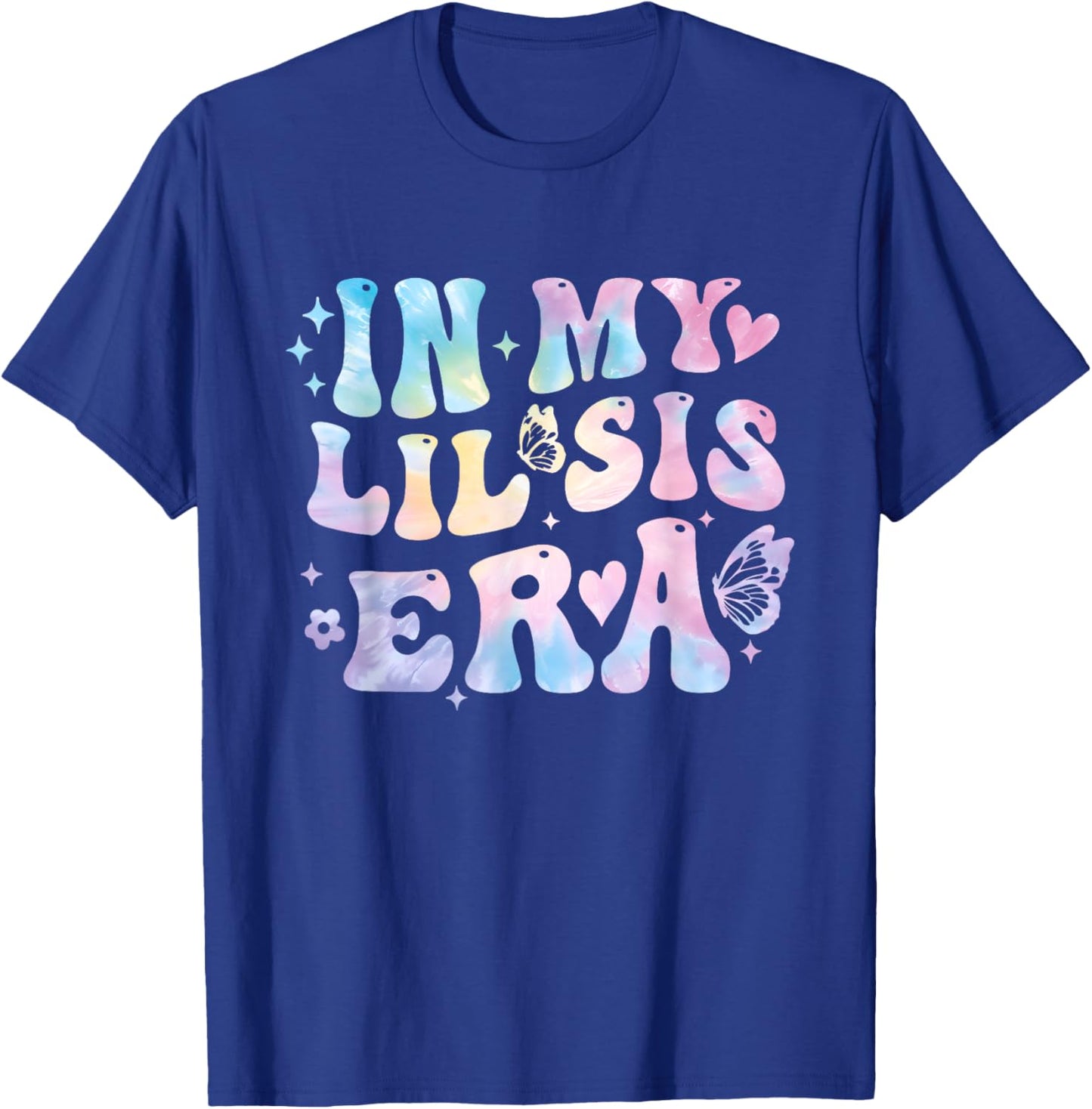 Groovy In My Lil Sis Era Retro Tie Dye Sister Toddler Kids T-Shirt - T-Shirt | Royal