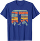 Bigfoot Rock and Roll Retro Mountain Sunset Sasquatch Gift T-Shirt - T-Shirt | Royal