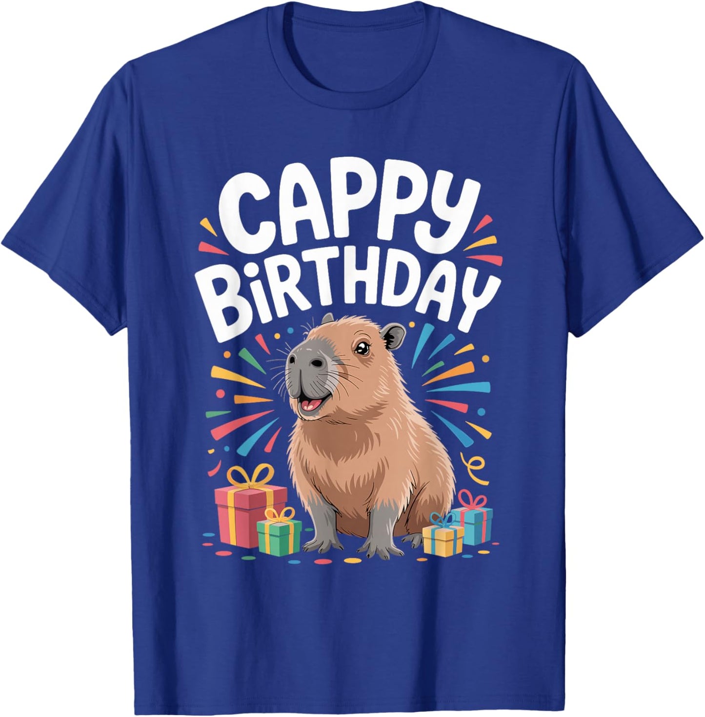 Cappy Birthday Capybara Lovers of Capybara Birthday T-Shirt - T-Shirt | Royal