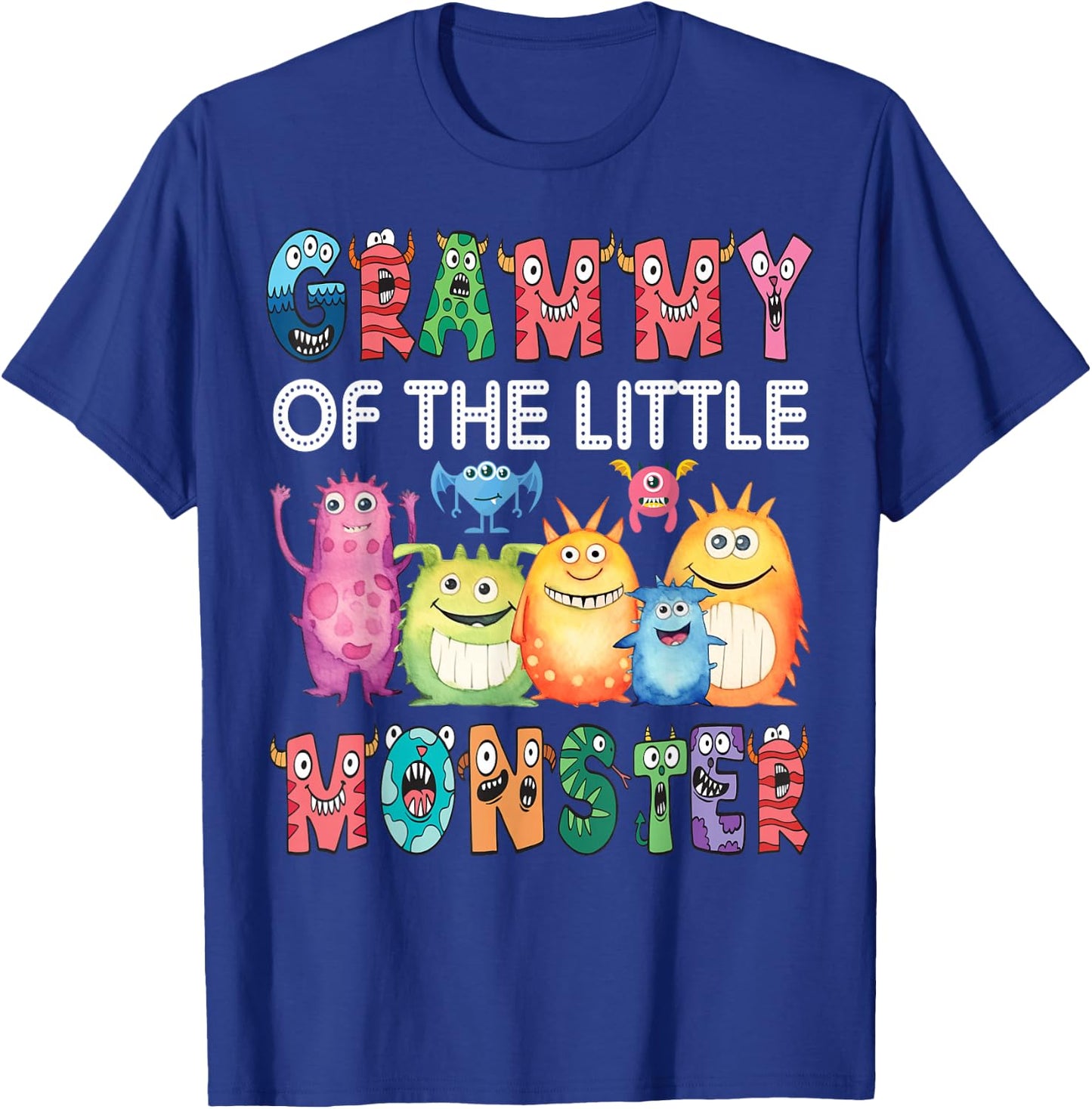 Grammy Of The Little Monster Kids 1St Birthday Party T-Shirt - T-Shirt | Royal