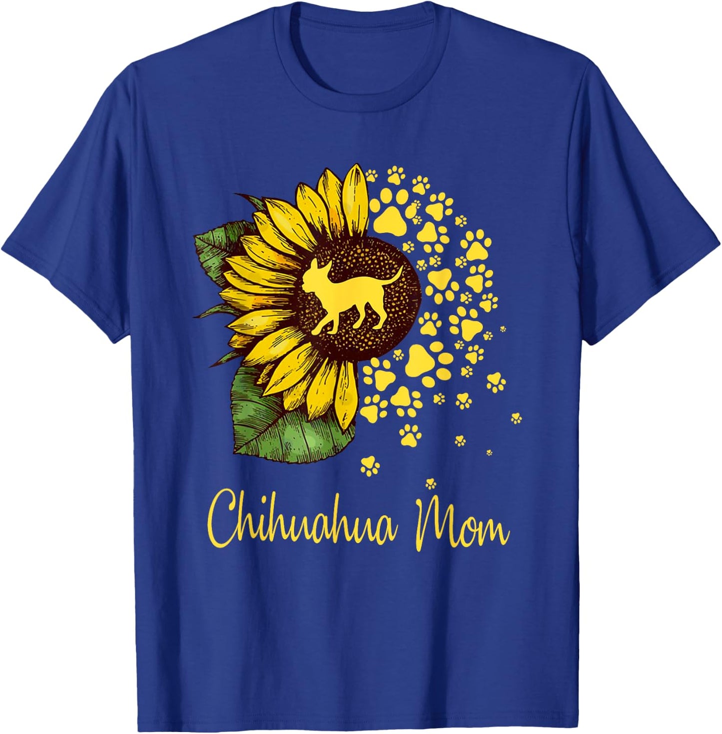 Sunflower Chihuahua Mom Dog Lover Mother’s Day T-Shirt - T-Shirt | Royal