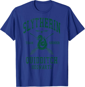 Harry Potter Slytherin Team Seeker Hogwarts Quidditch T-Shirt - T-Shirt | Royal