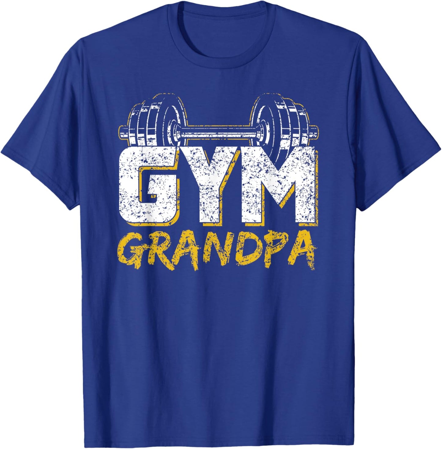 Gym Grandpa Workout Training Fitness Weightlifting Granddad T-Shirt - T-Shirt | Royal