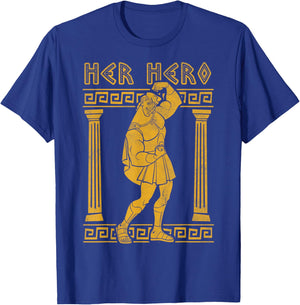 Disney Hercules Valentine's Day Hercules Her Hero Greek Pose T-Shirt - T-Shirt | Royal