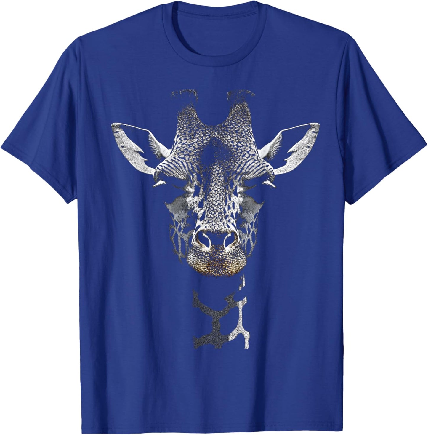 Giraffe Lover Animal Art Portrait Graphic Giraffe T-Shirt - T-Shirt | Royal