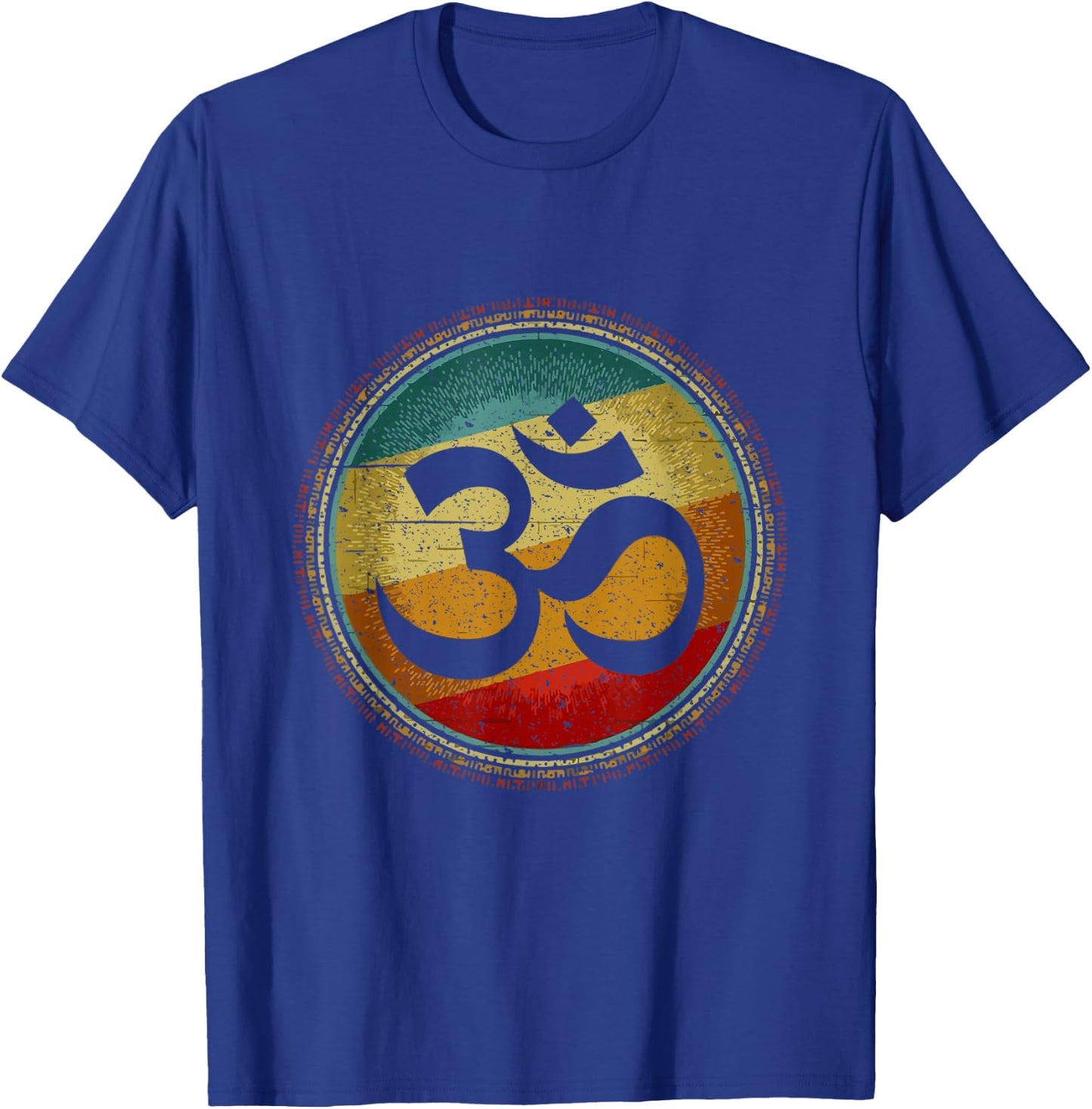 Om Ohm Symbol Retro Vintage 80s Style Meditation Yoga T-Shirt - T-Shirt | Royal