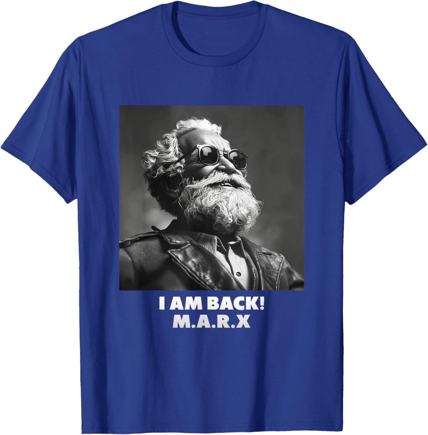 I AM BACK, Karl Marx, Communist, Cool Marx , Black, S T-Shirt - T-Shirt | Royal