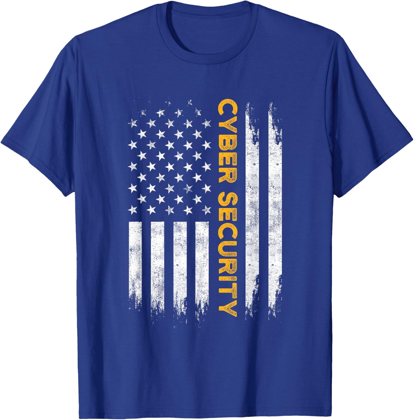 Cybersecurity IT Analyst US Art Certified Tech Security DA1 T-Shirt - T-Shirt | Royal