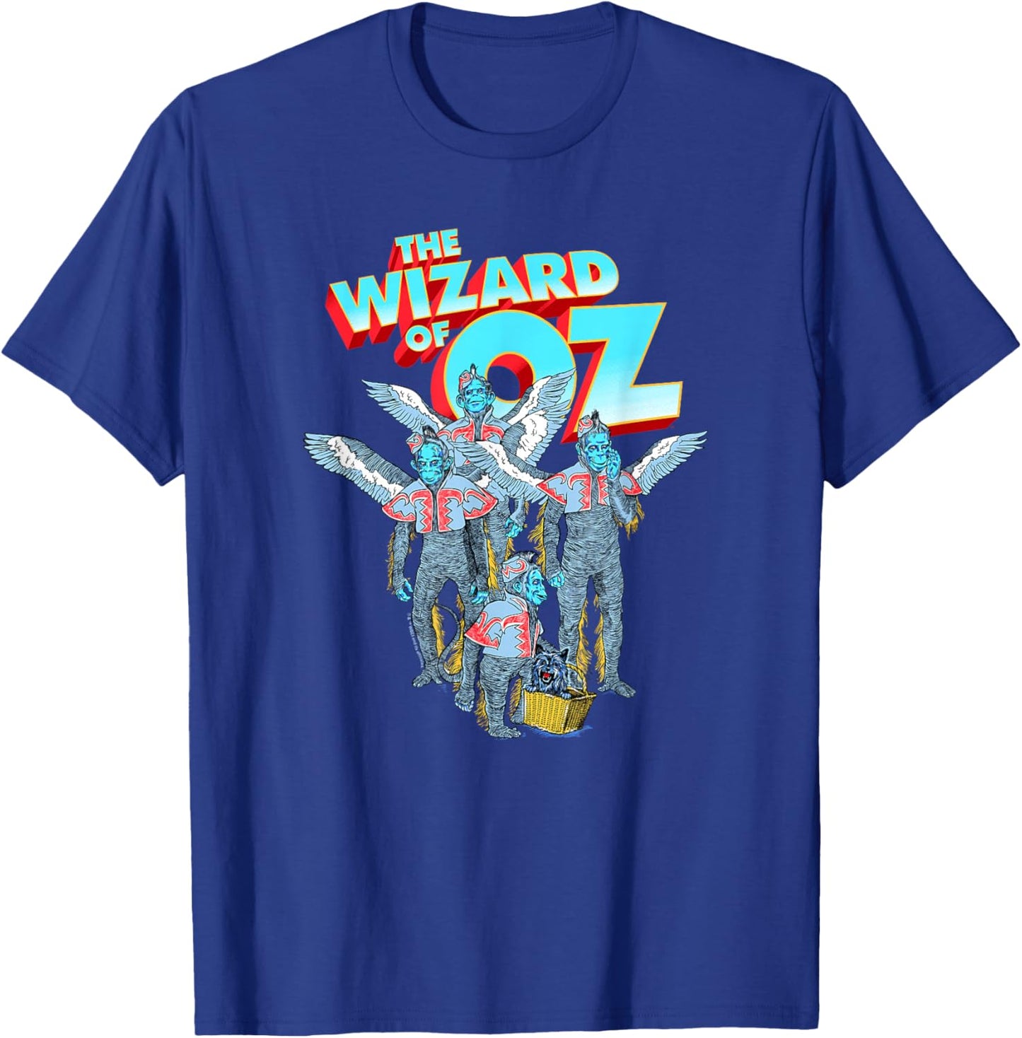 WB100 The Wizard Of Oz Winged Monkeys Groovy Poster T-Shirt - T-Shirt | Royal