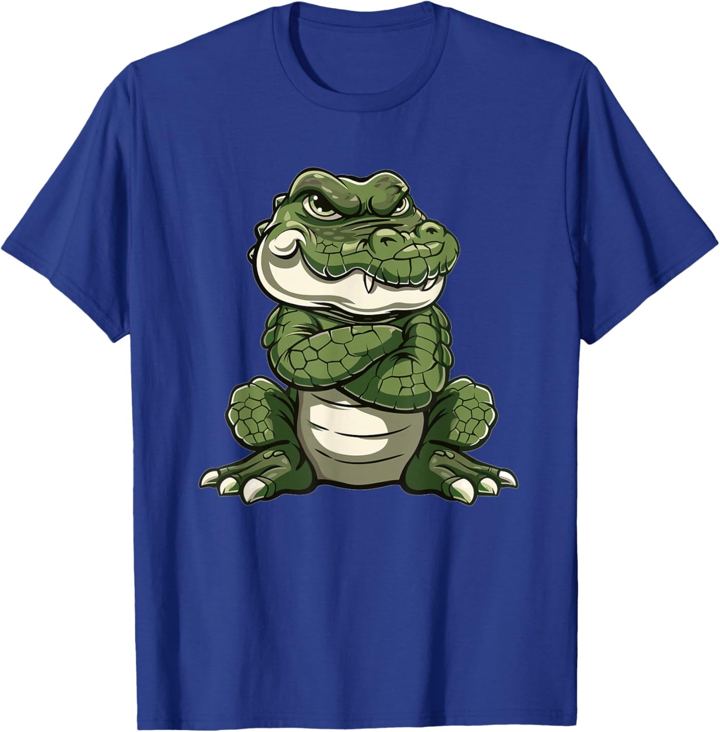 Grumpy Alligator I Kids Alligator T-Shirt - T-Shirt | Royal