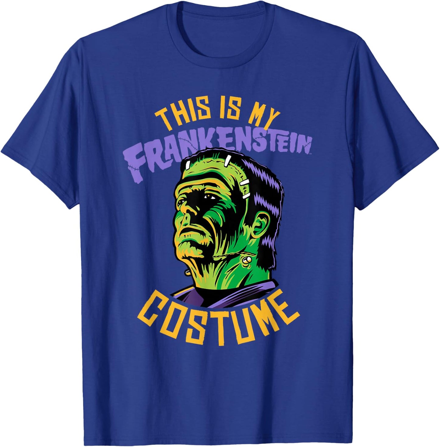 Universal Monsters This Is My Frankenstein Costume Halloween T-Shirt - T-Shirt | Royal