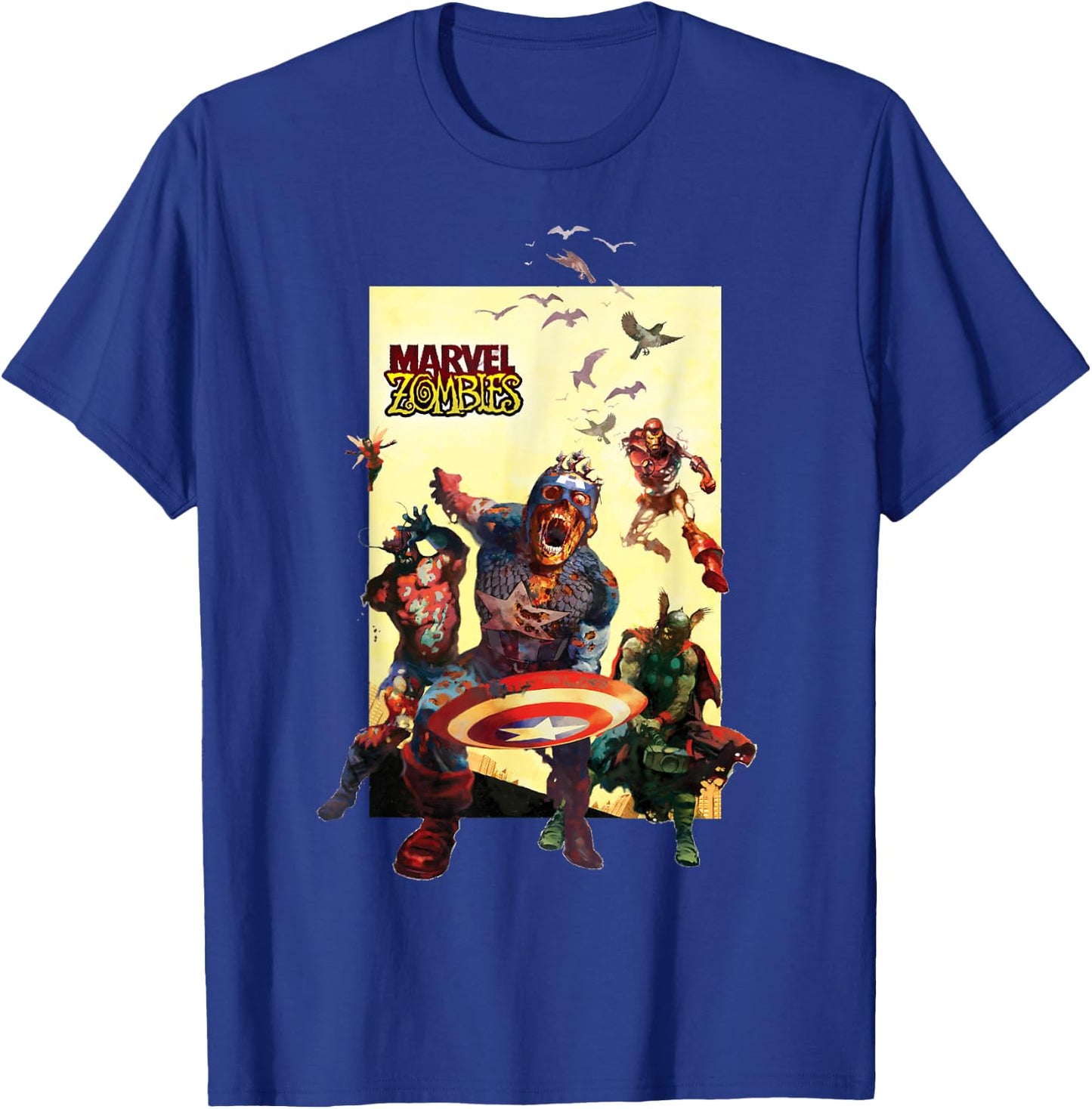 Marvel Zombies Avengers Group Shot Zombie T-Shirt - T-Shirt | Royal