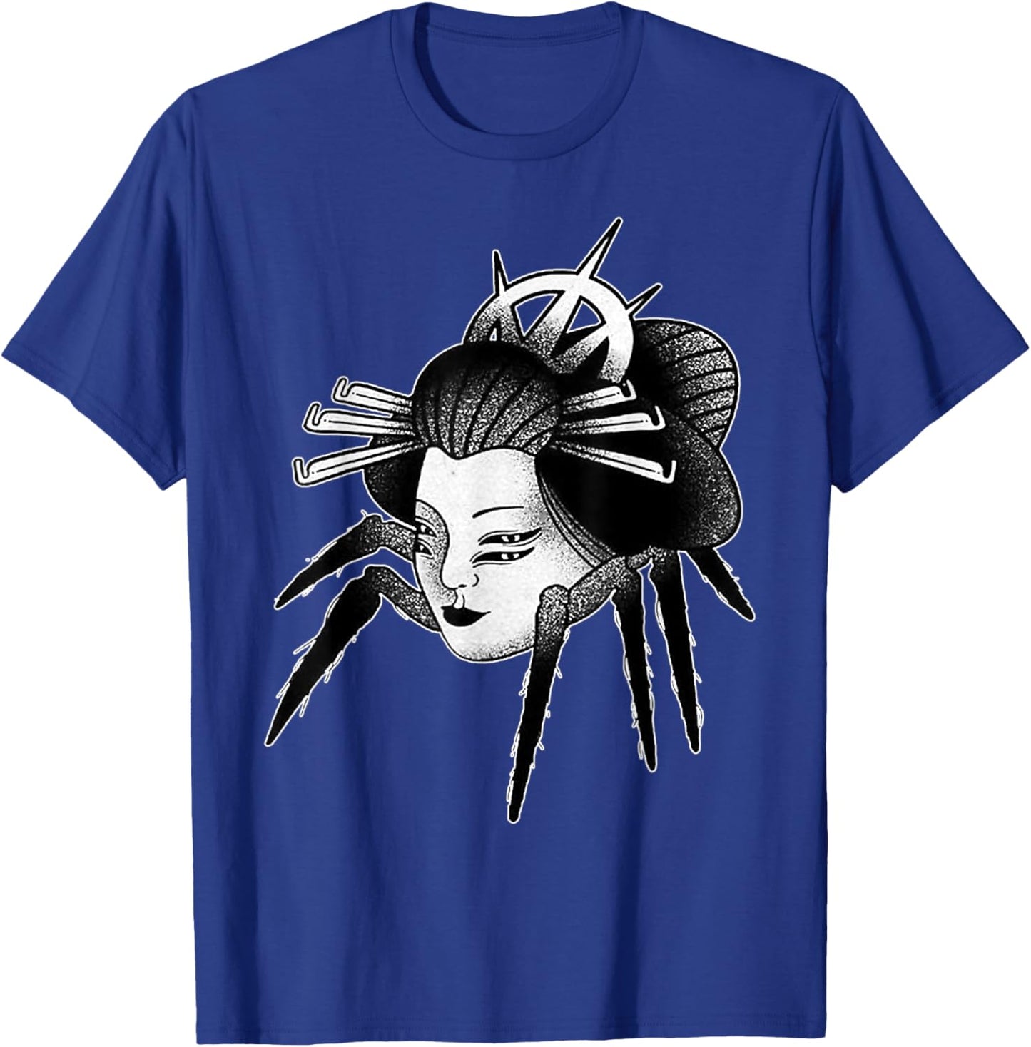Spider Demon Jorogumo Blackwork T-Shirt - T-Shirt | Royal