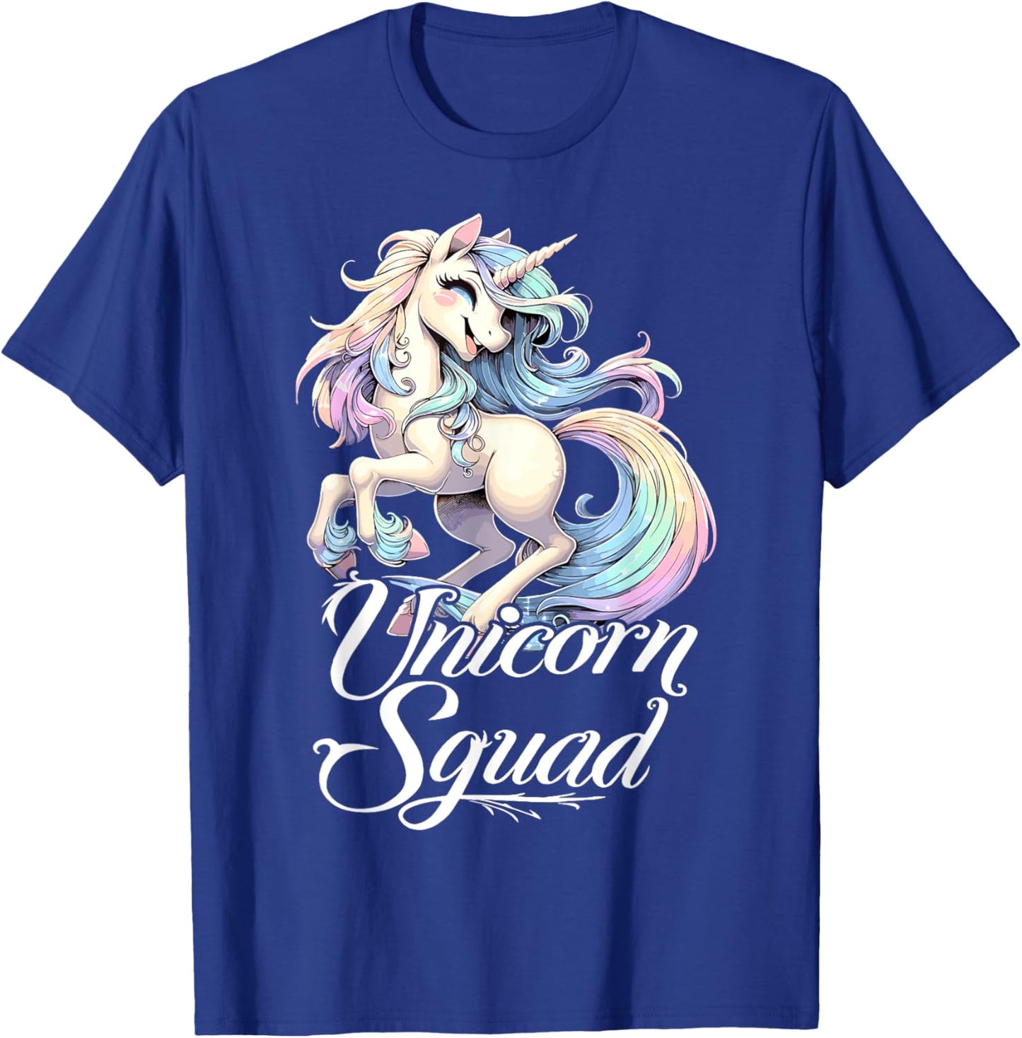 Unicorn Squad Birthday Party Cute Unicorn Girl T-Shirt - T-Shirt | Royal