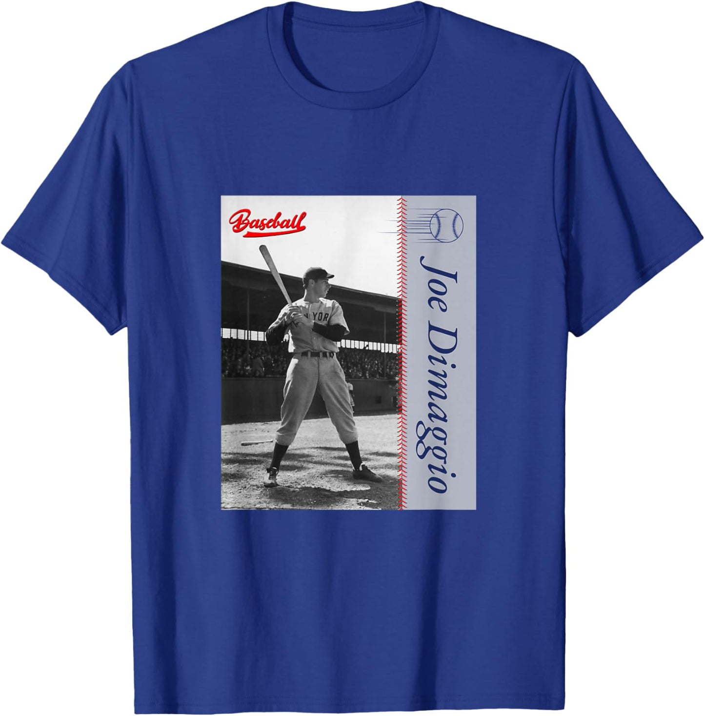 Joe Dimaggio_Baseball_025 T-Shirt - T-Shirt | Royal