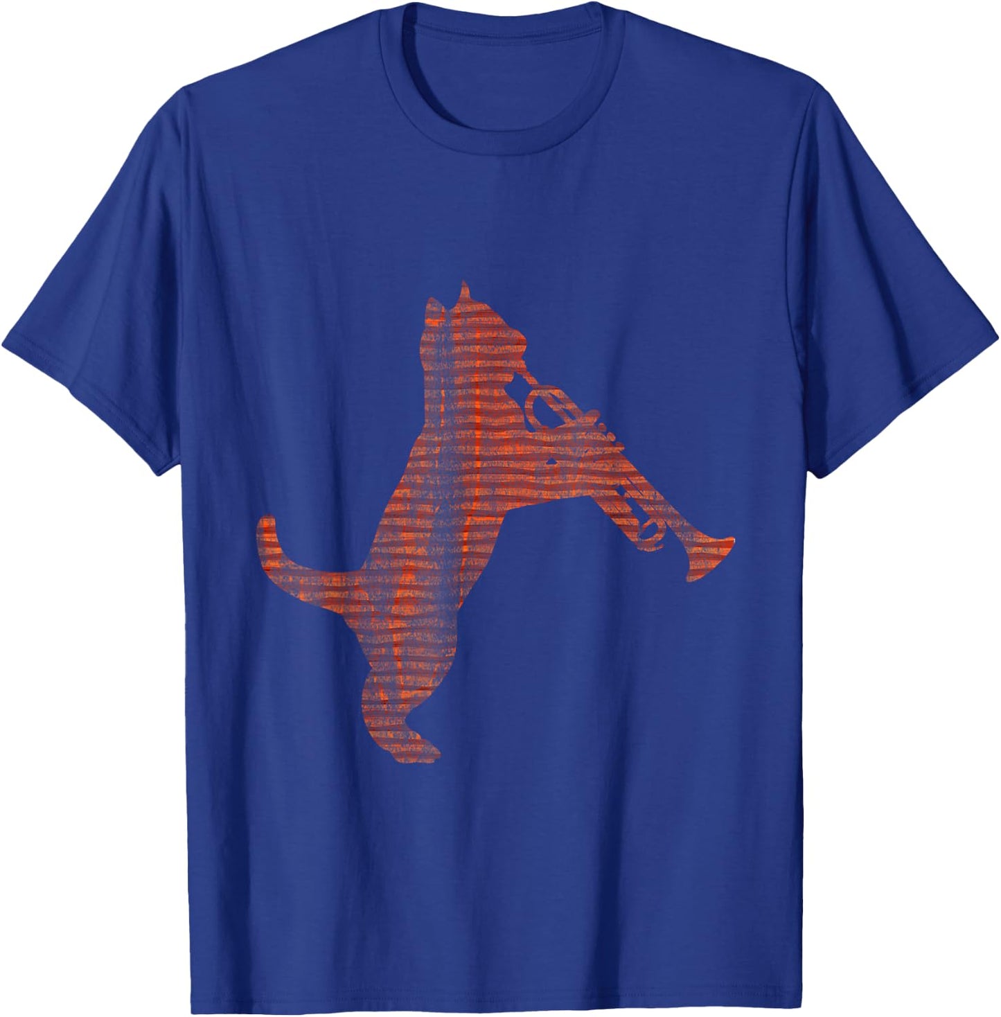 Cat Playing Trumpet T-Shirt - T-Shirt | Royal