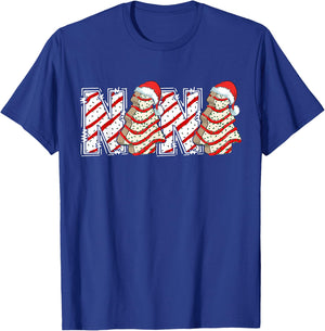 Christmas Tree Cake Nana Funny Christmas Cake Grandma T-Shirt - T-Shirt | Royal