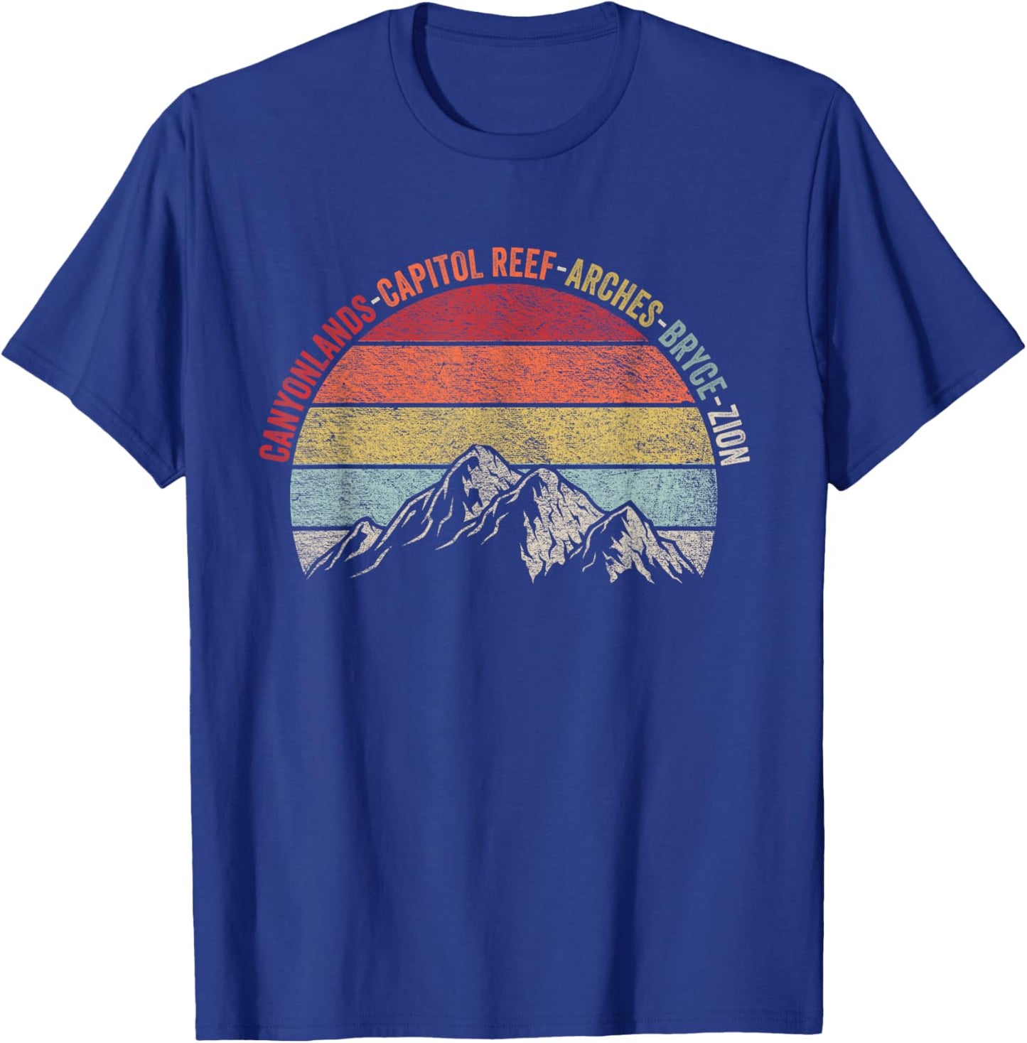 Vintage Utah Souvenir Big 5 Utah Mighty Five National Park T-Shirt - T-Shirt | Royal